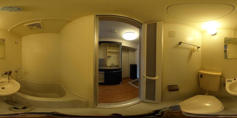 パノラマ画像バスルーム