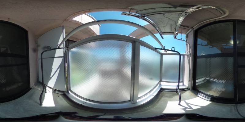 パノラマ画像バルコニー