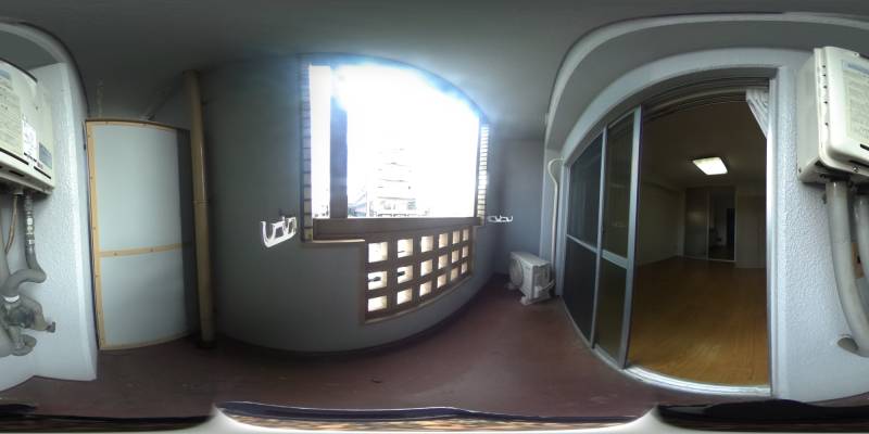 パノラマ画像バルコニー