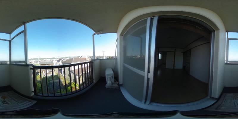 パノラマ画像バルコニー