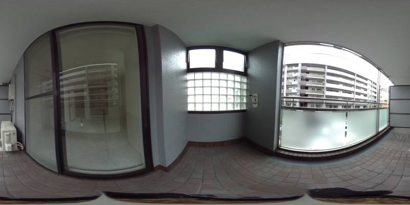 パノラマ画像バルコニー