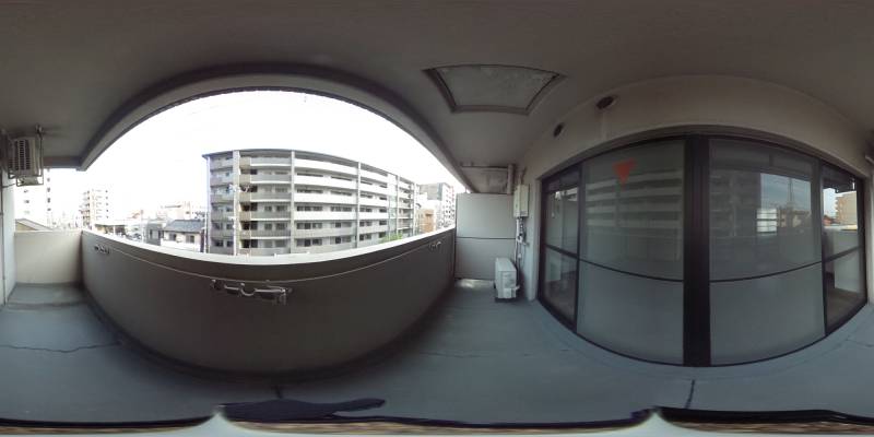 パノラマ画像バルコニー