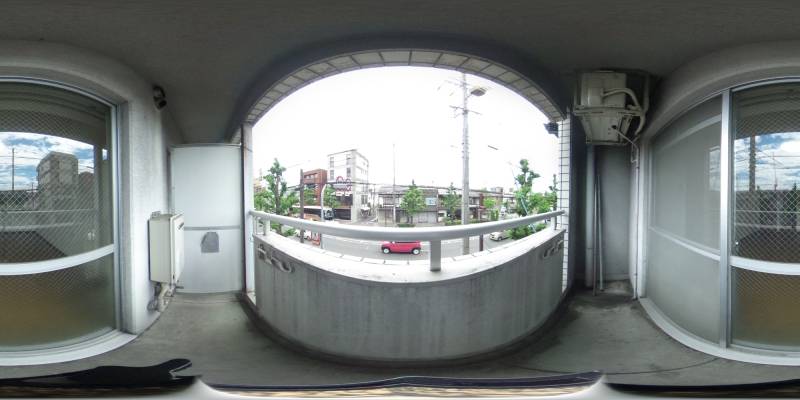 パノラマ画像バルコニー