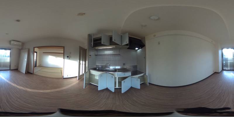 パノラマ画像キッチン