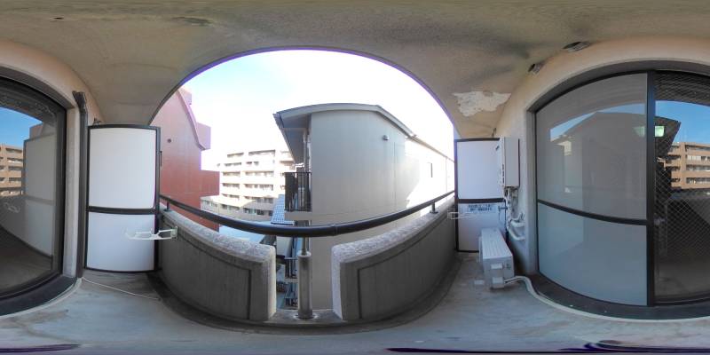 パノラマ画像バルコニー