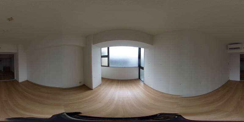 パノラマ画像寝室