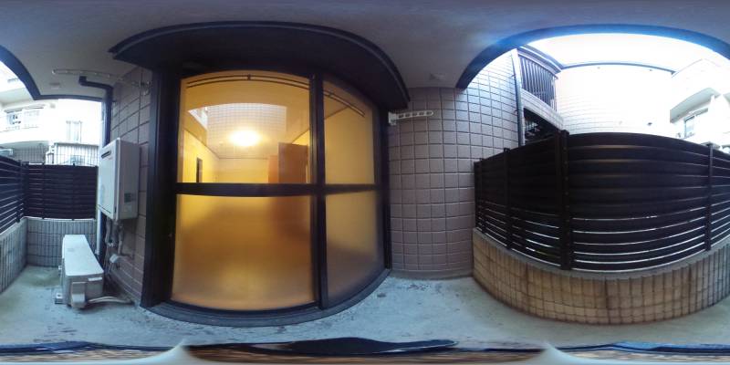 パノラマ画像バルコニー