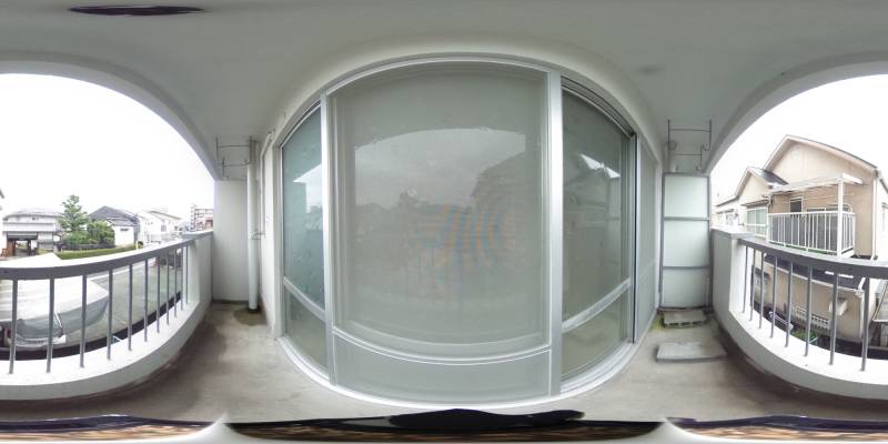 パノラマ画像バルコニー