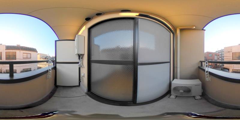 パノラマ画像バルコニー