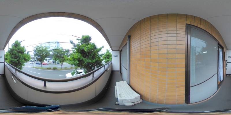 パノラマ画像バルコニー