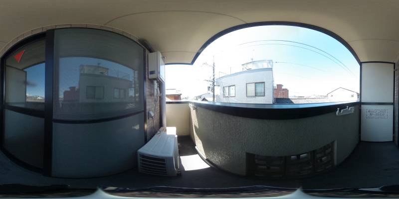 パノラマ画像バルコニー