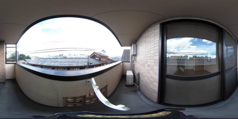 パノラマ画像バルコニー