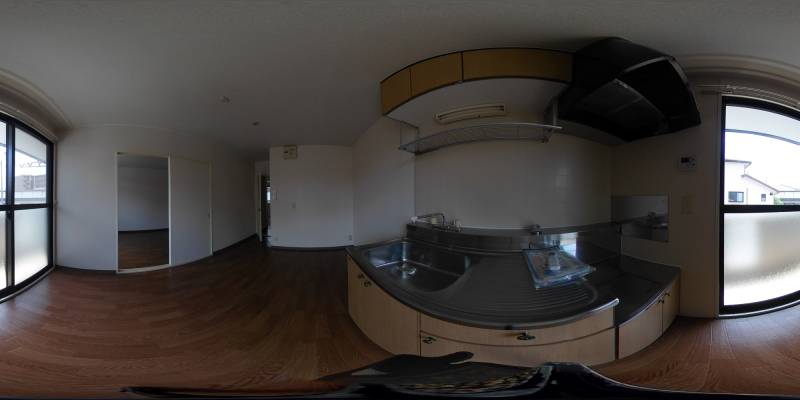 パノラマ画像キッチン