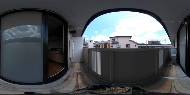 パノラマ画像バルコニー