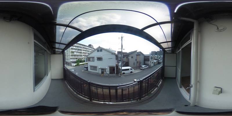 パノラマ画像バルコニー