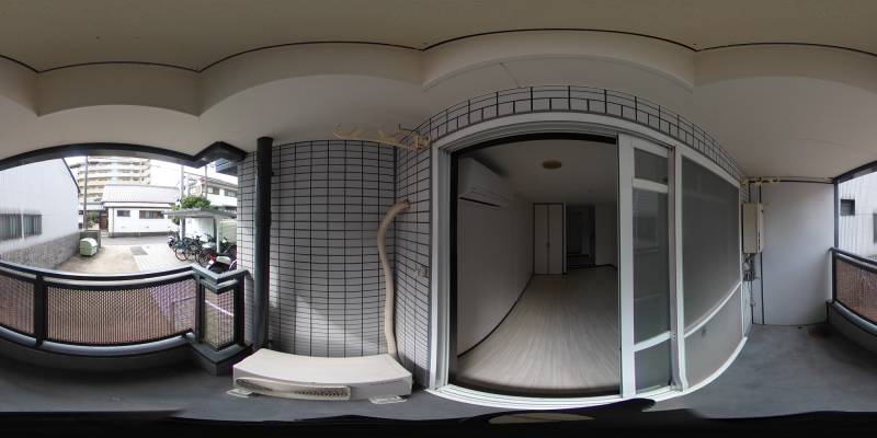 パノラマ画像バルコニー