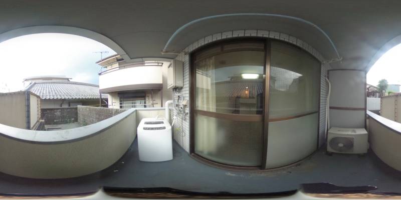 パノラマ画像バルコニー