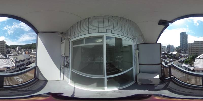 パノラマ画像バルコニー