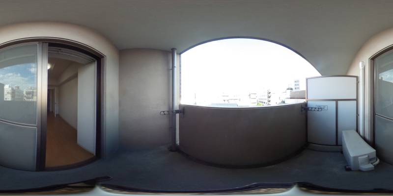 パノラマ画像バルコニー