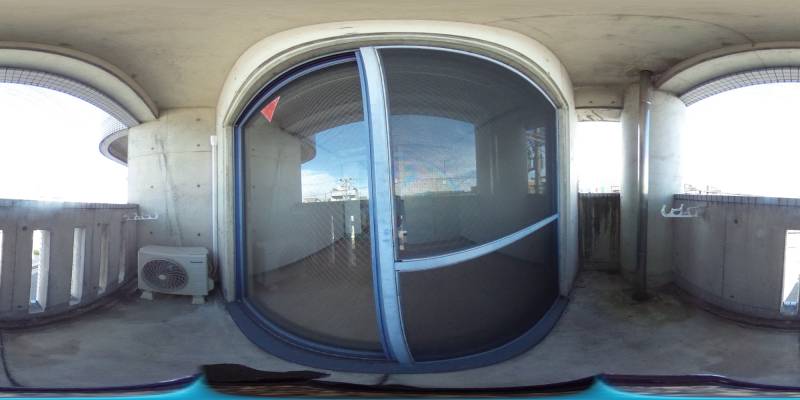 パノラマ画像バルコニー