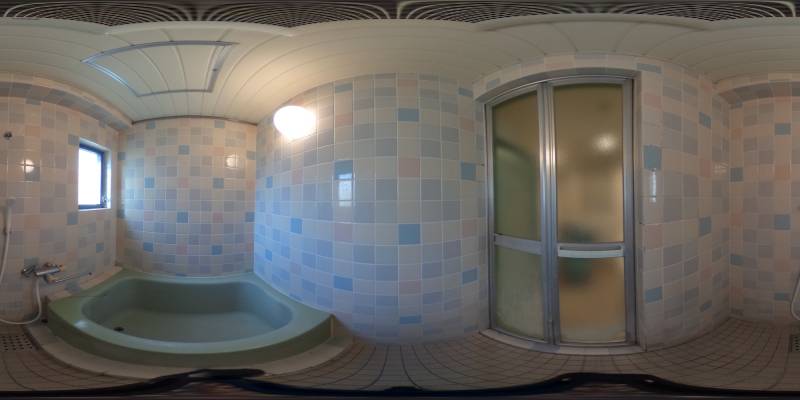 パノラマ画像バスルーム