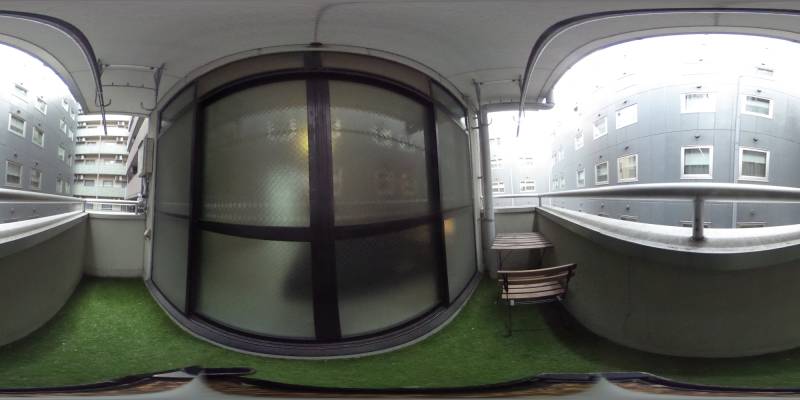 パノラマ画像バルコニー