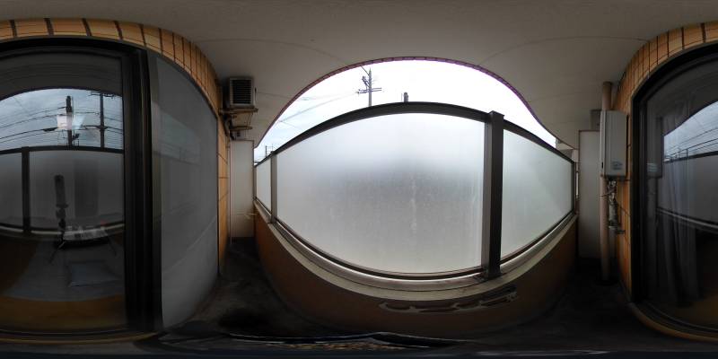 パノラマ画像バルコニー