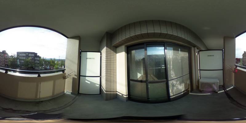 パノラマ画像バルコニー