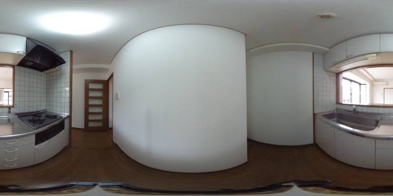 パノラマ画像キッチン