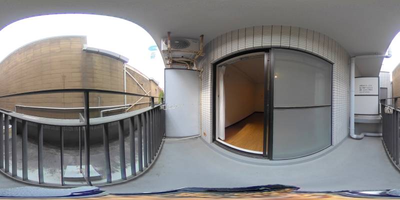 パノラマ画像バルコニー