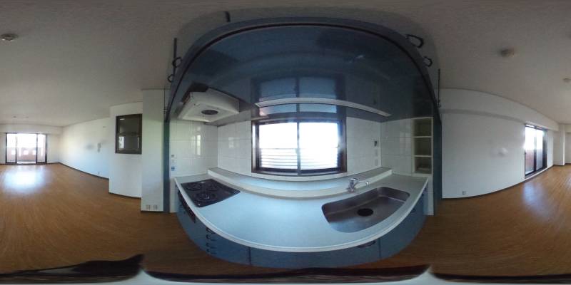 パノラマ画像キッチン