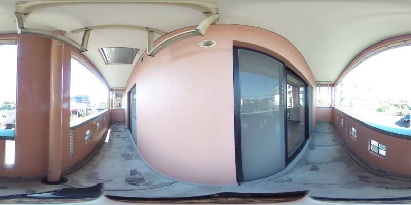 パノラマ画像バルコニー