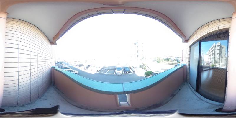 パノラマ画像バルコニー