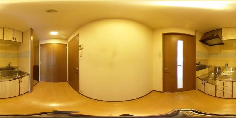 パノラマ画像キッチン