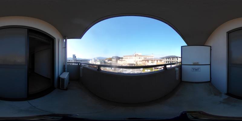 パノラマ画像バルコニー