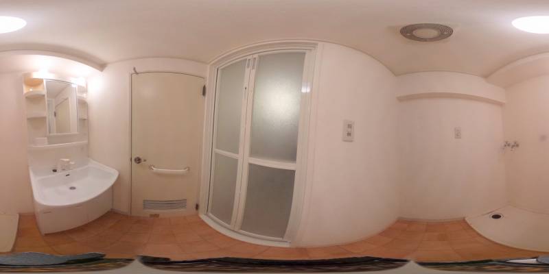 パノラマ画像洗面所