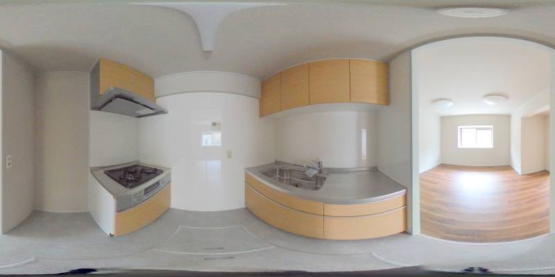 パノラマ画像キッチン