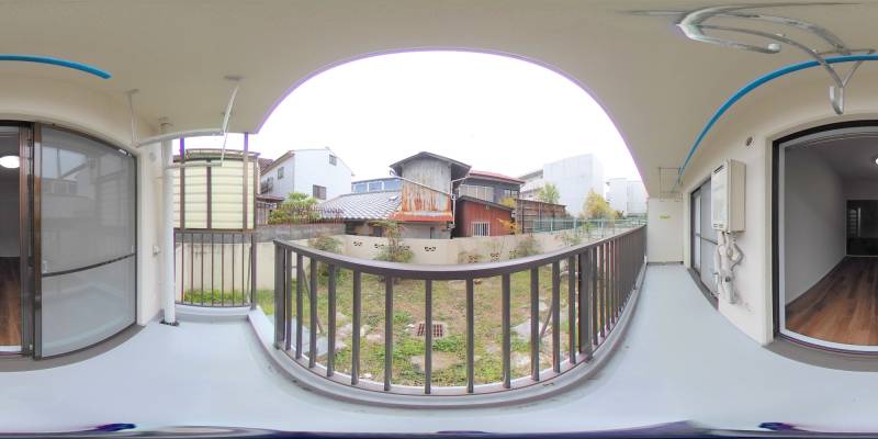 パノラマ画像バルコニー