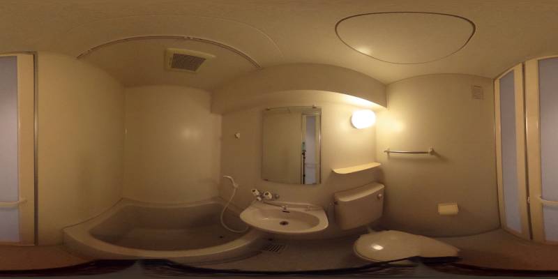 パノラマ画像バスルーム