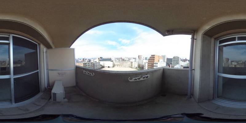 パノラマ画像バルコニー