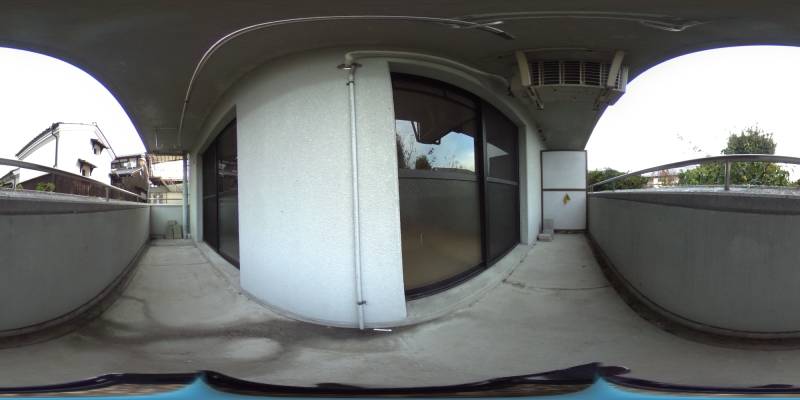 パノラマ画像バルコニー