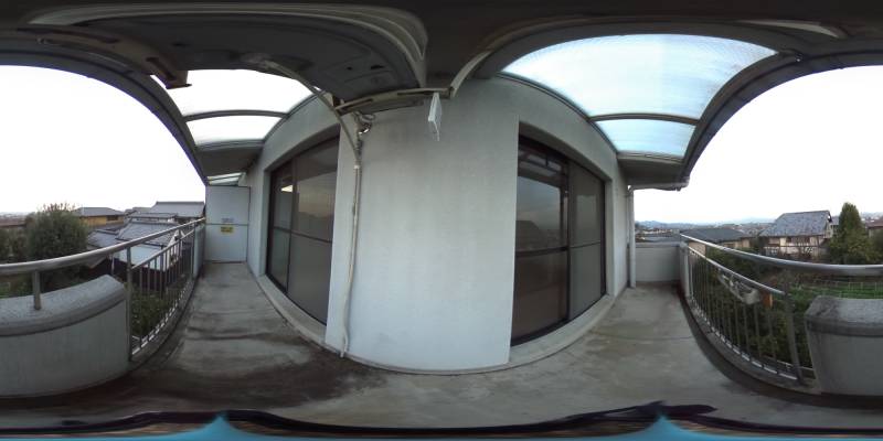 パノラマ画像バルコニー