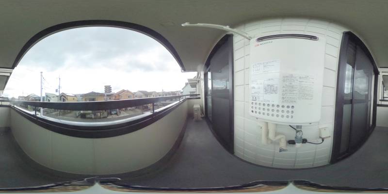 パノラマ画像バルコニー