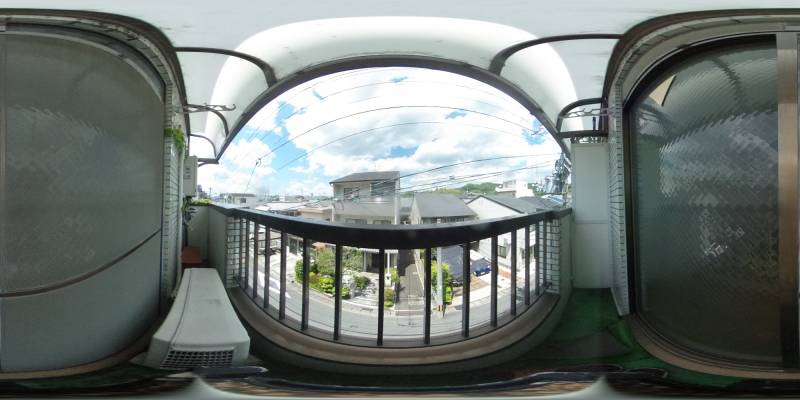 パノラマ画像バルコニー