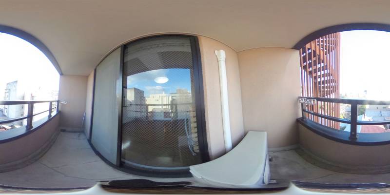 パノラマ画像バルコニー