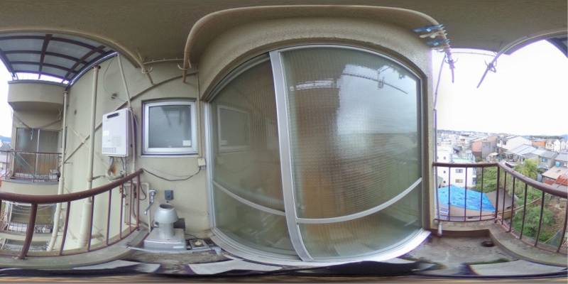 パノラマ画像バルコニー