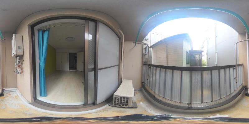 パノラマ画像バルコニー