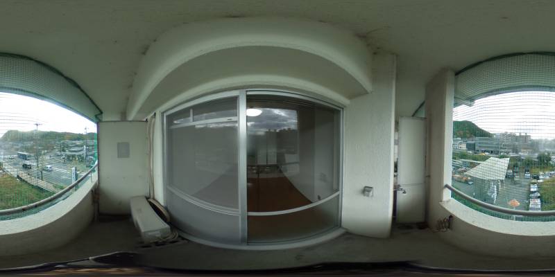 パノラマ画像バルコニー