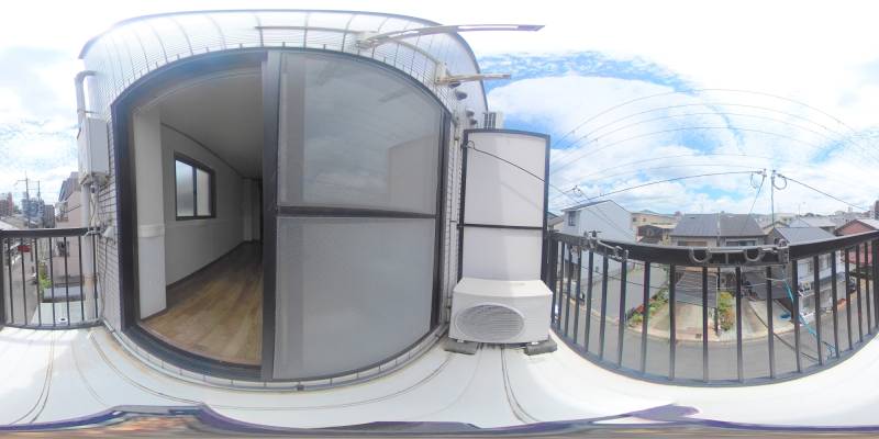 パノラマ画像バルコニー