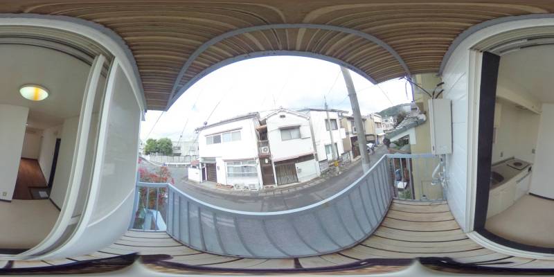 パノラマ画像バルコニー